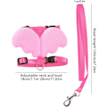 Miniatyrbillede 2 af 5: Blå+Pink 2 Pakke Kanin Sele, Justerbar Kanin Sele, Blød Snorholder, Englevinger, Justerbar Vinkel Kæledyr Sele, Lille Dyr Snor, Kæledyr Ru