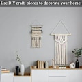 Miniatyrbild 2 av 5: 3mm x 200m, 100% Bomull Makramé Garn Snöre, Makramé Rep för Stickning DIY Väggbonad Växthängare Presentinslagning, Beige