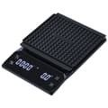 Digital Kaffevåg - 0,1g/3kg Precision, Timer, Vattentät, Stor LED-display (Svart)