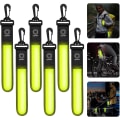 Miniatyrbillede 1 af 5: Gule 6-pak Refleks LED Blinkende Lys Taskevedhæng, 3 LED-tilstande Sikkerhedslygter, Reflektorer til Børn, Med LED til Vandreture, Jogging