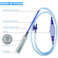 Miniatyrbillede 2 af 5: Akvarie Vakuumpumpe, Akvariepumpe, Akvarie Luftpumpe, 2,5m med Flow Control Valve, Siphon Slange til Grussvandfilter, Ide