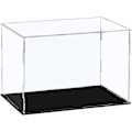 Miniatyrbillede 1 af 4: Akryl Vitrineboks - Gennemsigtig Akryl Bordplade Vitrinekube til Samleobjekter - Sort, 30x20x20cm (11.8x7.9x7.9in)