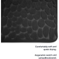 Miniatyrbillede 3 af 5: Sten Skridsikker Bademåtte - Grå, Memory Foam - 40*60cm Bademåtte, Dørmåtte, Vandabsorberende Fodmåtte, Badeværelsesindgang, Stue
