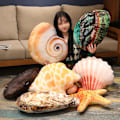 Miniatyrbillede 2 af 5: Søplys Plys Pude Sød Skal Østers Musling Konkylie Abalone Dukke Plushies Sofa Ornament Pp Bomuld Fyldt Dukke Legetøj Børn Plys Sovende
