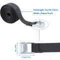 Miniatyrbild 2 av 5: Spännband, 4 st Ratchet Tie-Down-remmar Låsremmar Rem med spärrspänne Fixeringsrem för motorcykel Bil Cykelställ Bagage 2,5 cm x 1 m
