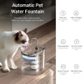 Miniatyrbild 2 av 5: Katt Vattenfontän Automatisk Husdjur Vattendispenser Transparent