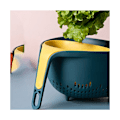 Miniatyrbillede 3 af 5: （Blå og gul） Lot med 2 stabelbare, stabile og ikke-vippende, til grøntsager, pasta, BPA-fri, BPA-fri, BPA-fri, BPA-fri, BPA-fri, BPA-fri, BPA-fri, BPA-fri
