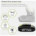 Miniatyrbillede 5 af 5: Lithiumbatteriet erstatter batteriet til WORX 20V 3AH WA3551 WG169 WA3516 3x372