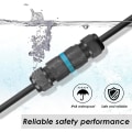 Miniatyrbillede 2 af 4: IP68 Vandtæt Elektrisk Stik - 3-trådet Kabelforbindelse Udendørs Vandafvisende Forbindelsesboks, Domino Vandafvisende Forbindelsesboks til Kabel Ø 5 til 9 mm (