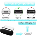 Pikkukuva 5 / 5: USB C -pölypistokkeet, 4 kpl Type C -pölysuojaa matkapuhelimille USB Type C -latausportin suojakuori älypuhelimille