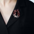 Miniatyrbilde 4 av 4: Krystall Bauhinia Brosje Kvinners Palass Retro