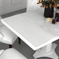 Pikkukuva 1 / 5: Pöydänsuoja Huonekalujen Suojakalvo Pöytäliina Ruokapöydän Päällinen Vedenpitävä Läpinäkyvä 180x90 cm 2 mm PVC