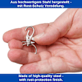 Miniatyrbillede 3 af 5: Drejelig karabinhage, drejekroge med D-ring, parti 24, 16 mm bred, med 360 graders drejelig ring, tasker til tasker, tasker, tasker, tasker, tasker, tasker, tasker, taske