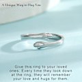 Miniatyrbillede 4 af 4: Hands Hug Åben Ring Hypoallergenisk Rustfri Ringe Hypoallergenisk Rustfri Ringe