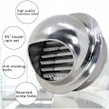 Miniatyrbillede 3 af 5: Gitterventilation 120mm gitter Aeration runde strimler Myggenet luftudsugning gitter blæser blæser luftudsugning gitterventilation garage køkken flagermus