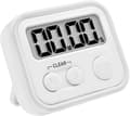 Digital kökstimer för matlagning, magnetiska timers med högt alarm och nedräkningstimer för matlagning, matlagning, studier, träning, vit