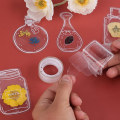 Miniatyrbillede 4 af 5: 60 stk. tørrede blomsterbogmærker, gennemsigtige bogmærker DIY bogmærker tørrede blomsterbogmærke blomsterbogmærke til hjem DIY håndværk læsning Scrapbog