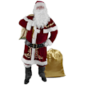 Miniatyrbild 2 av 4: Juldräkter för vuxna herrars julkläder för barn jul cosplaydräkter (vuxen sjudelad set XXL)