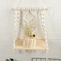 Miniatyrbild 5 av 5: Vägghylla - Bohemisk väggdekoration för sovrum - Väggmålning i vävd butik som en Boho badrumshylladekoration
