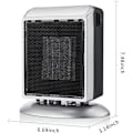 Miniatyrbillede 2 af 5: Elektrisk ekstra varme PTC hurtig opvarmning 400/900 W Beskyttelse mod væltning og overophedning mini ekstra radiator til hjemmet, kontoret, en person