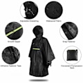 Miniatyrbillede 2 af 4: Vandtæt Dame Regntøj med Anti-poncho Reflektor og Refleksstribe, Grå