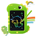 Pikkukuva 2 / 5: LCD-kirjoitustaulu 8,5 tuuman värikäs piirtotaulu, dinosauruslelu lapsille 3 4 5 6 7 8 vuotta vanhoja - Magic Slate Board Luovat opetuspelit Lelut Gif