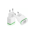 Miniatyrbillede 1 af 4: USB Væglader, 2-pak 2.1A 5V 2 porte Universal Strømadapter LED erstatning til iPhone 11 XR X XS Max 8 7 6 6S Plus 5S, Samsung Galaxy/Note, Pad,
