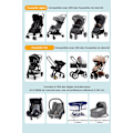 Miniatyrbilde 4 av 5: Universal Stroller Myggnett med Glidelås, Pustende Insektbeskyttelse for Barnevogn, Krybbe og Vugge, 3D PVC Fint og Motstandsdyktig Mesh Stoff, Veske Inkludert