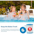 Miniatyrbillede 3 af 5: 2 stk. filter til Bestway type 2, spa udskiftning oppustelig poolfilter tilbehør til Bestway 58094 type II patroner, vaskbar og genanvendelig