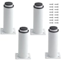 Miniatyrbillede 1 af 5: (18-30 cm, hvid) Sæt med 4 robuste og justerbare metalben til borde, senge, sofaer