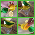 Miniatyrbild 2 av 3: 22*7,5*5cm Citronpress - Limepress - 3-i-1 Apelsinpress: Manuell Citruspress i Aluminium