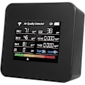 Miniatyrbilde 1 av 5: Innendørs luftkvalitetsmåler 14 i 1 Tuya WiFi luftkvalitetsdetektor detekterer CO₂ CO TVOC HCHO temperatur og fuktighet PM2.5 PM1.0 PM10 fargeskjerm TF