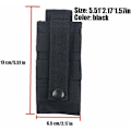 Miniatyrbild 4 av 5: Taktisk taktisk taktisk taktisk nylon batteriväska taktisk fixeringsficka väst