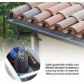 Miniatyrbild 2 av 5: 4 st Gutter Strainers Ca 6,69 x 3,15 tum Gutterfilter Gutter Mesh Stoppa Lövfilter Silfilter Lövskydd Rännkåpa Rostfritt Stål
