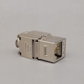 Miniatyrbilde 3 av 5: 12x Keystone Modul CAT 6a Jack - Skjermet STP RJ45 Kontakt Snap-In Installasjon Montering Rå Kabel CAT 500Mhz 10GBit/s