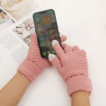 Miniatyrbillede 2 af 3: Dame Vinter Touchscreen Handsker Termiske Strikkede Handsker Termiske Handsker til Løb, Cykling, Arbejde