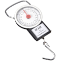 Pikkukuva 1 / 4: Vaaka, vaaka ja dynamometri 2 in 1 Matkalaukkuvaaka mittanauhalla - Kannettava käsipaino, jonka kapasiteetti on 22 kg ja 1 m mittanauha tarkkaan W