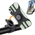 Miniatyrbilde 1 av 5: Sykkeltelefonholder, 360° motorsykkeltelefonholder, universell sykkeltelefonholder for elektrisk sparkesykkel, terrengsykkel, sparkesykkel, sportsmotorsykkel