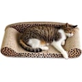 Miniatyrbild 1 av 4: Premium kartong leopardmönstrad kattklösträ - Snyggt utseende - Miljövänlig - Skydda möbler golv