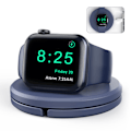 Miniatyrbilde 3 av 3: Laderstativ Kompatibel Med Apple Watch, Bærbar Ladestasjon Kabelhåndtering Dokkholder Organizer