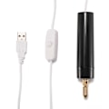 Miniatyrbild 4 av 5: Mini elektrisk borr, DC 5V bärbar elektrisk USB-borr, 0,7-1,2 mm manuell mikroborrbitssats med 13 st bitar, för träplastpapper