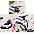 Miniatyrbillede 3 af 3: (110 cm, 6 mm) Kombinationslås til cykel, kode cykelkæde med kode, motorcykellås, tyverisikringskæder til elcykel, scooter, g