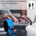 Miniatyrbild 3 av 5: Uppladdningsbar LED-armband, 2 st reflekterande LED-armband, säkerhets-LED-armband för barn eller vuxna jogging cykling utomhussporter Conc