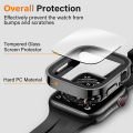 Pikkukuva 2 / 5: 2 kpl 40mm (musta) kotelo yhteensopiva Apple Watch 44mm Series 6 SE Series 5 Series 4 näytönsuojalla, ultraohut naarmuuntumaton kova kotelo V