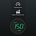 Miniatyrbillede 4 af 5: Universal Digital GPS Speedometer, Overspeed Warning, Mileage Measurement, Fatigue Driving Reminder for All Vehicles (Black)