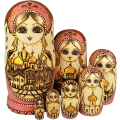 Miniatyrbillede 1 af 5: Nesting Dolls Brand, 7 stykker, Matryoshkas russiske dukker serie 7 stykker malet træ russisk dukke? Håndlavet, gaver, legetøj
