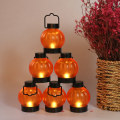 Miniatyrbilde 2 av 4: 6 stk Halloween gresskar lysende lykter, feriedekorasjon hengende lys, LED elektroniske lys