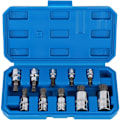 Miniatyrbillede 1 af 5: Torx han 1/2 '' top, 1/4 '', 3/8 '', T8-T70 13 dele, Plum forest i en fart