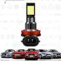 Miniatyrbilde 3 av 4: Billad LED frontlykter for tåkelys, superlysende, gylne øyne, H11 H3 9006 881 H8 pære (2 stk.)