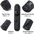 Miniatyrbild 3 av 5: Svart - 2 stycken - Midjeväska Väska Taktisk Väska Militär Väska Multifunktionell Holster för Utomhussporter Vandring
